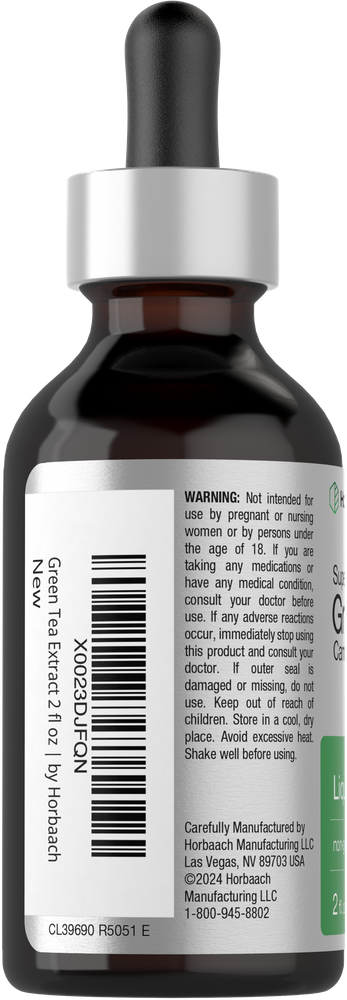 View 3 Tincture bottle with dropper labeled 'Herbacta' on a white background