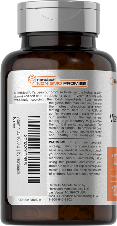 View 3 Vitamin D-3 1000IU | 180 Softgels
