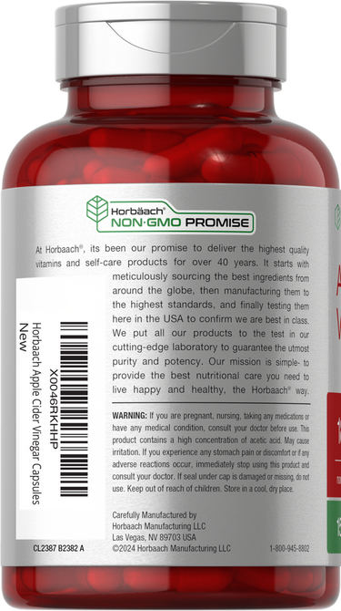 View 3 Vinaigre de Cidre de Pomme 1800mg par portion | 150 Capsules