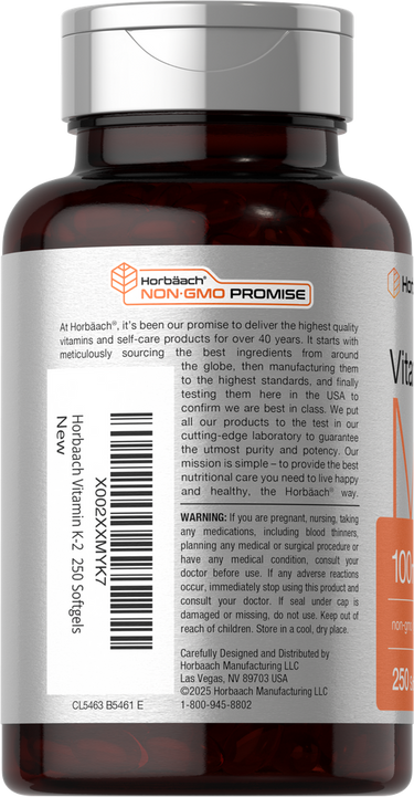 Brown bottle with label featuring text and bar code