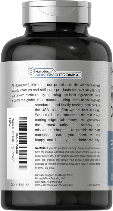 View 3 Citrate de Magnésium | 850mg | 120 Gélules