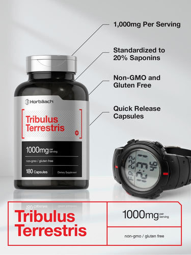 View 3 Tribulus Terrestris 1000mg per serving | 180 Capsules