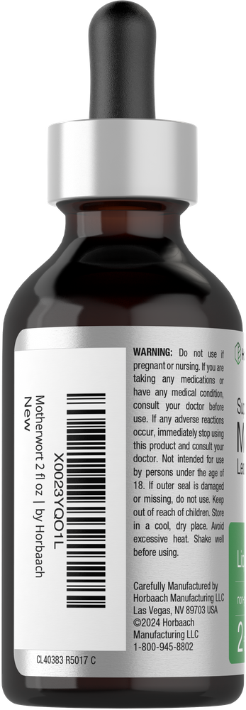 View 3 Tincture bottle with dropper labeled 'Horbaach' on a white background