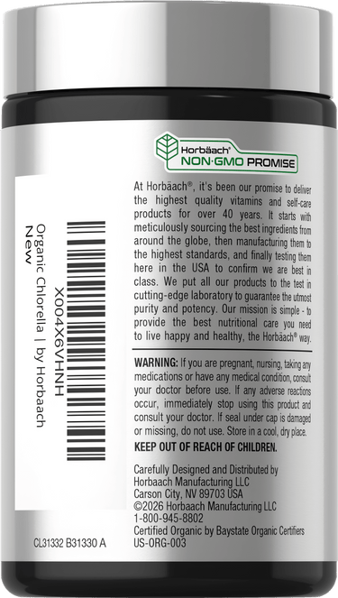 View 3 Organic Chlorella Tablets 1000mg