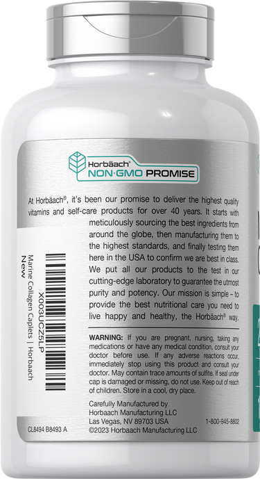 View 3 Marine Collagen Peptides 2000mg per serving | 180 Caplets