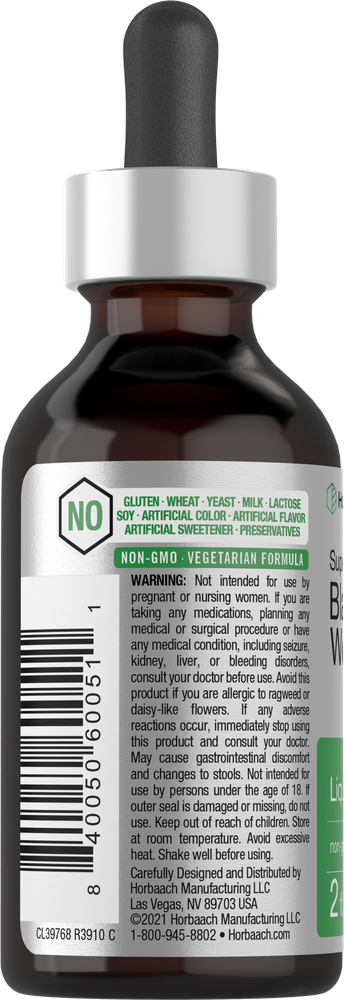 Tincture bottle with dropper labeled 'Non-GMO' on a white background
