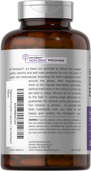 Enzymes Digestives Essentielles | 250 Capsules