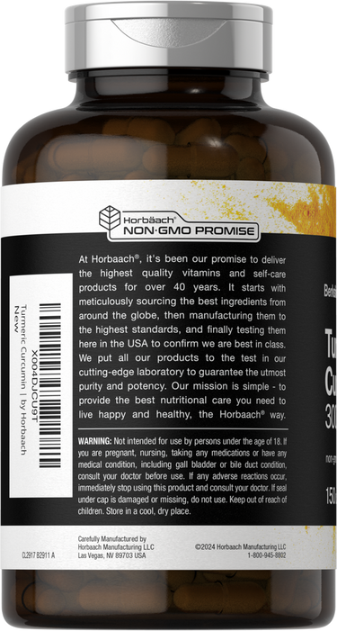 Kurkuma Curcumin 3000mg pro Portion | 150 Kapseln