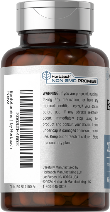 Benfotiamina 300mg | 60 Cápsulas