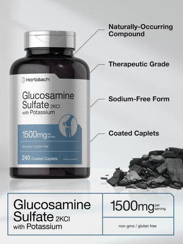 View 3 Glucosamine Sulfate 1500mg per serving | 240 Caplets