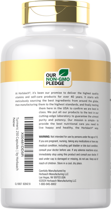View 3 Turmeric Curcumin | 250 Capsules