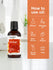 view 3 Fragrance oil bottle with usage instructions on an orange background