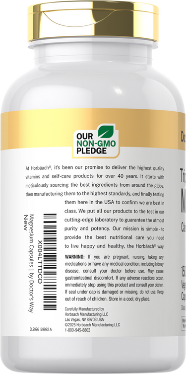 View 3 Supplement bottle with gold cap and white label on a white background