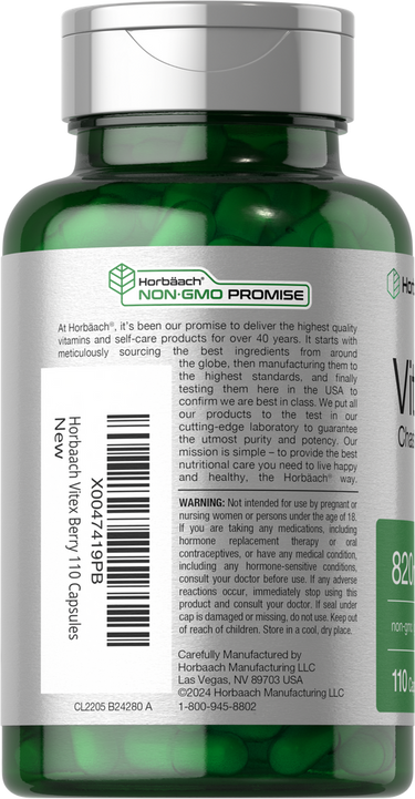 View 3 Bacca di Vitex 820 mg per dose | 110 capsule