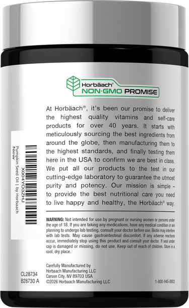 View 3 Pumpkin Seed Oil With Saw Palmetto 4000mg | 300 Softgels
