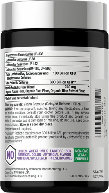 View 3 Probiotics for Women and Men | 300 Billion CFU | 30 Capsules
