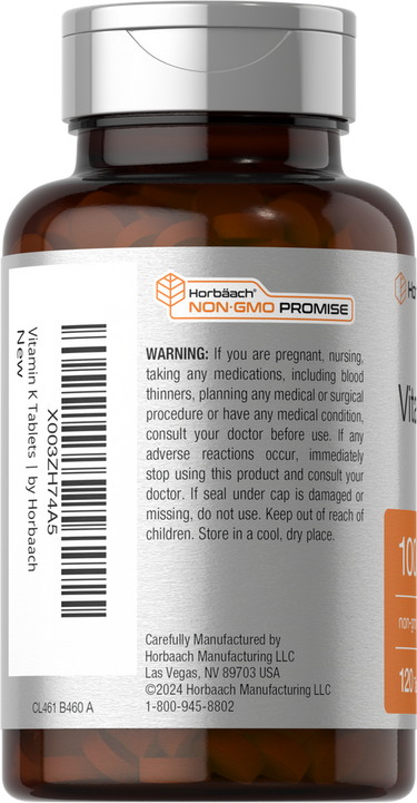 Vitamin K 100mcg | 120 Tablets
