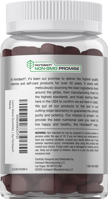 View 3 Lions Mane Supplement | 60 Gummies