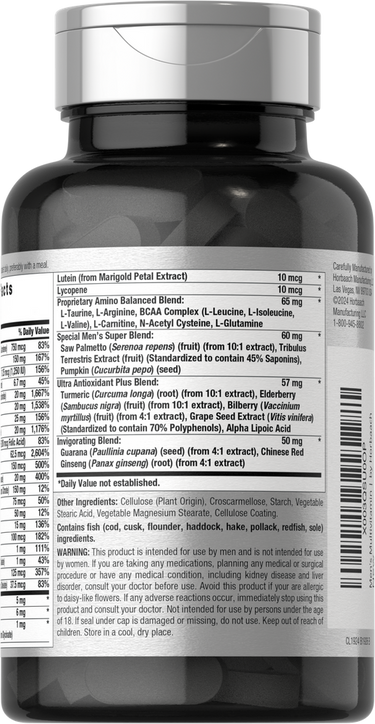 View 3 Supplement bottle with label on a white background