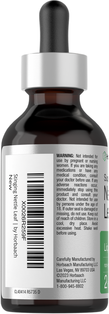 View 3 Tincture bottle with dropper labeled 'Horbaach' on a white background