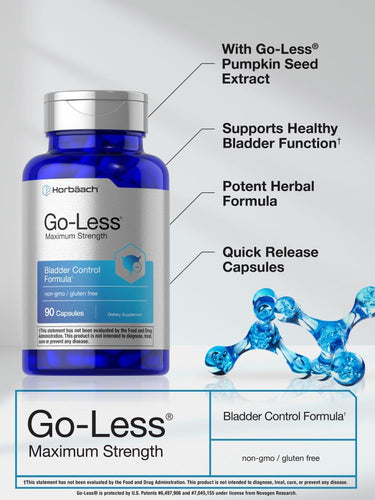 Contrôle de la vessie Go Less | 90 Capsules