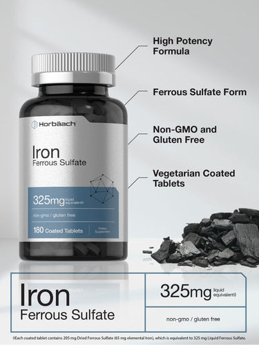 Solfato Ferroso di Ferro 325mg | 180 Compresse