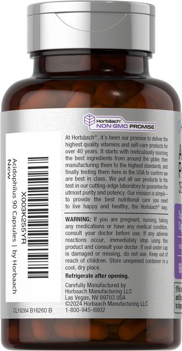 Supplement bottle with label showing product details and branding