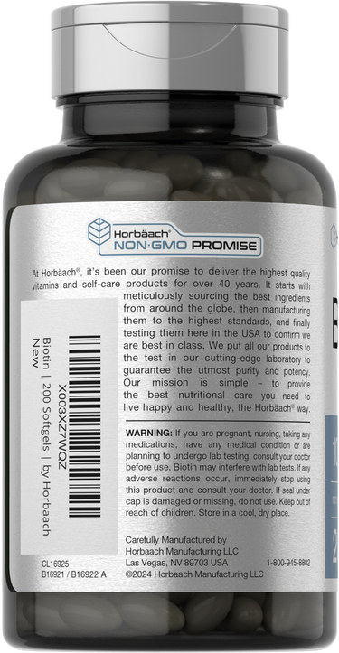Biotin 10000mcg | 200 Weichkapseln