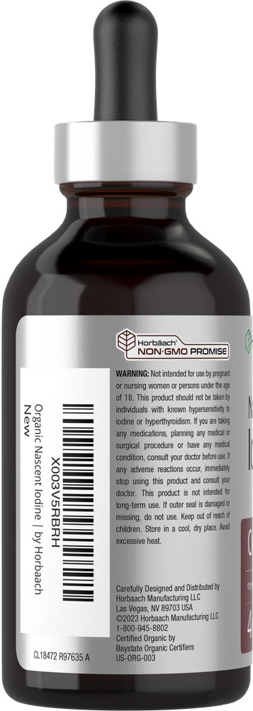 View 3 Bottle with dropper labeled 'Nourish' on a white background