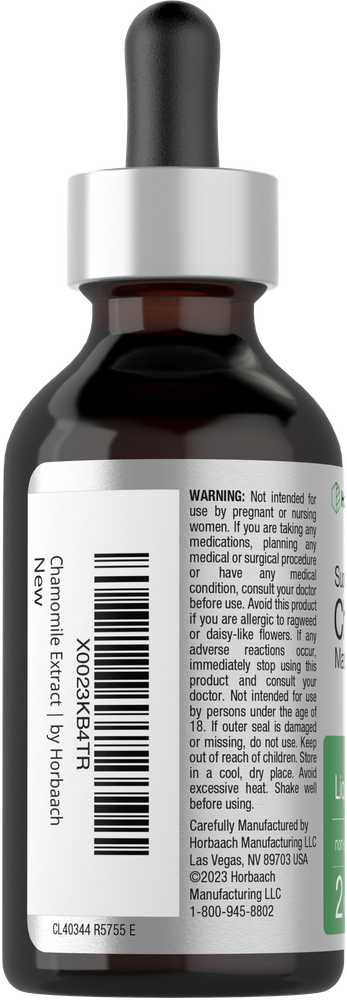Brown glass bottle with dropper cap labeled 'WARNING'.