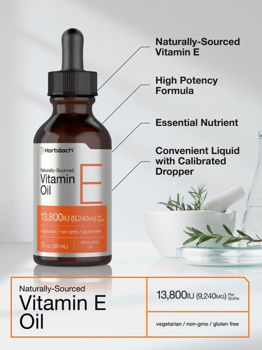 Óleo de Vitamina E 13.800 UI | Líquido de 30ml