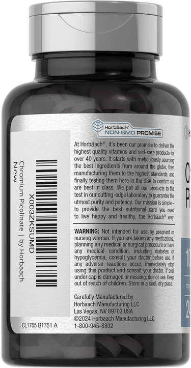 View 3 Chromium Picolinate 1000mcg | 240 Tablets