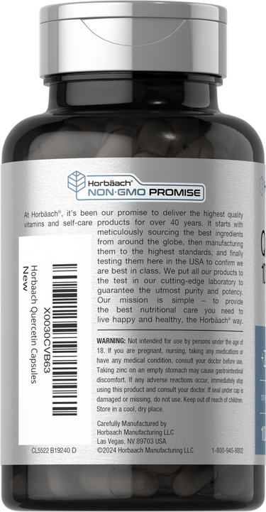 Supplement bottle with label on a white background