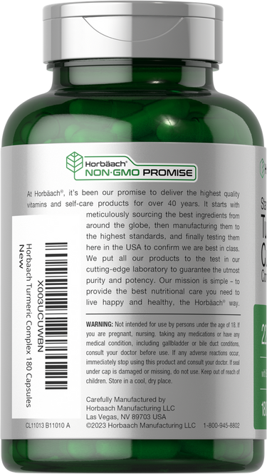 Turmeric Curcumin with Black Pepper 2250mg per serving | 180 Capsules