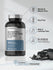 Horbaach Glucosamine Chondroitin MSM & Turmeric Complex supplement bottle with charcoal on a light gray background