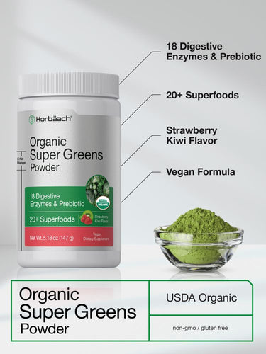 View 4 Organic Greens Powder | 5.18 oz