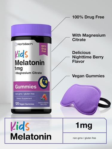 View 4 Mélatonine & Magnésium pour Enfants | 120 Gommes