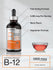 view 4 B-12 supplement bottle with berry flavor and serving information.