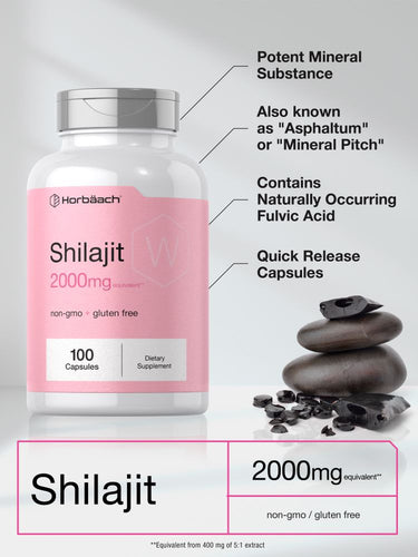 Shilajit 2000mg | 100 Cápsulas