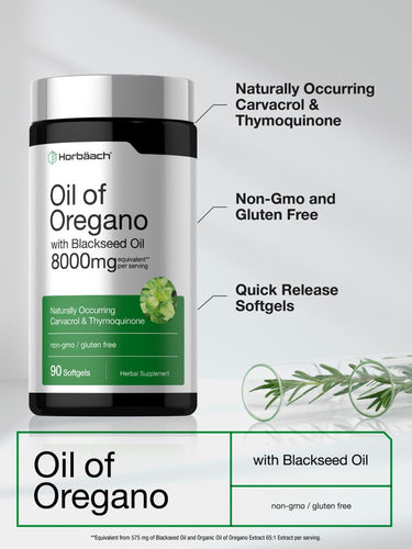 View 4 Oil of Oregano with Blackseed Oil Softgels | 90 Pills
