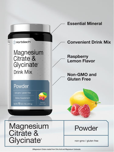 View 4 Magnesium Citrate & Glycinate | 16 oz