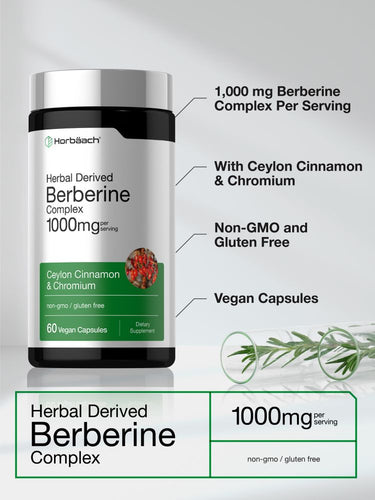View 4 Berberine Complex Supplement | 60 Vegan Capsules
