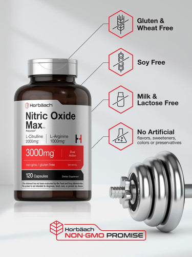 View 4 Nitric Oxide Max 3000mg per serving | 120 Capsules