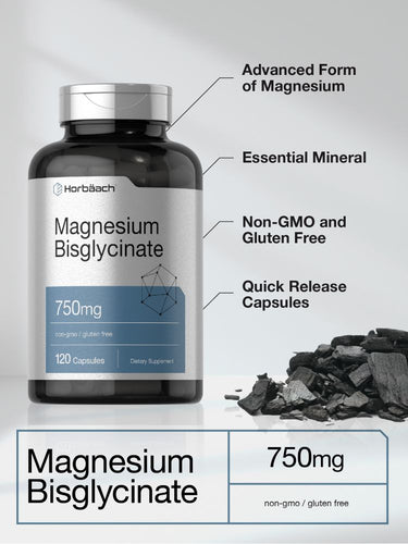 View 4 Magnesium Bisglycinate 750mg | 120 Capsules