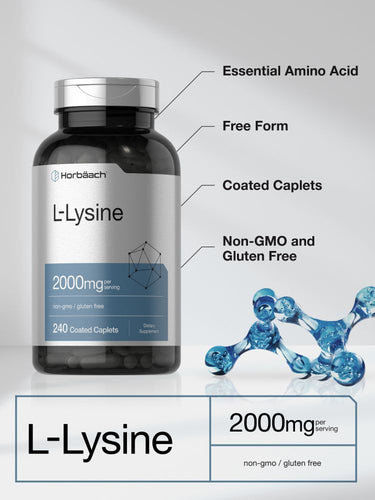 View 4 L-Lysine 2000mg per serving | 240 Caplets