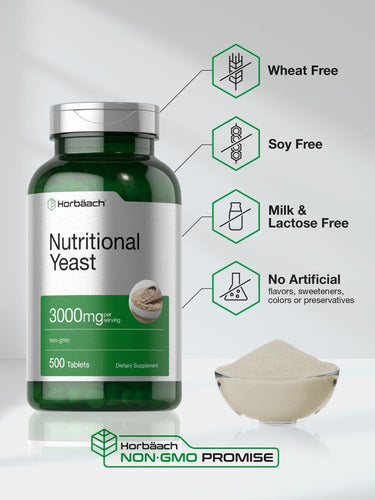 View 4 Nährhefeflocken mit Vitamin B-12 3000 mg pro Portion | 500 Tabletten
