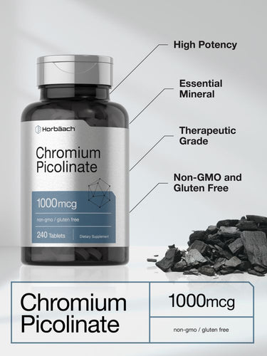Chrom Picolinat 1000mcg | 240 Tabletten