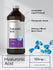 Hyaluronic Acid bottle with product details on a gray background