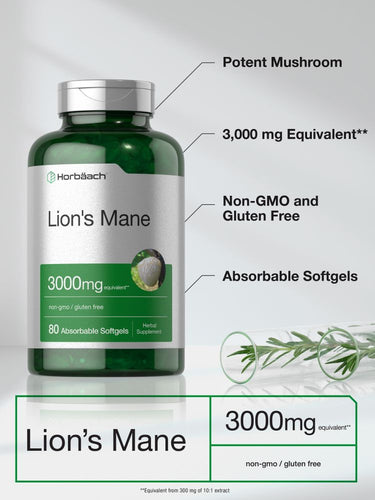 View 4 Lions Mane | 80 Softgels