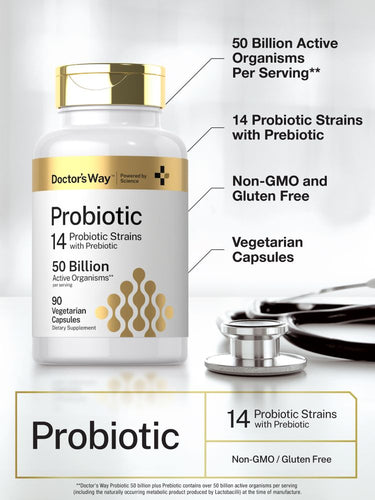 View 4 Probiotic | 50 Billion Active Organisms | 90 Capsules